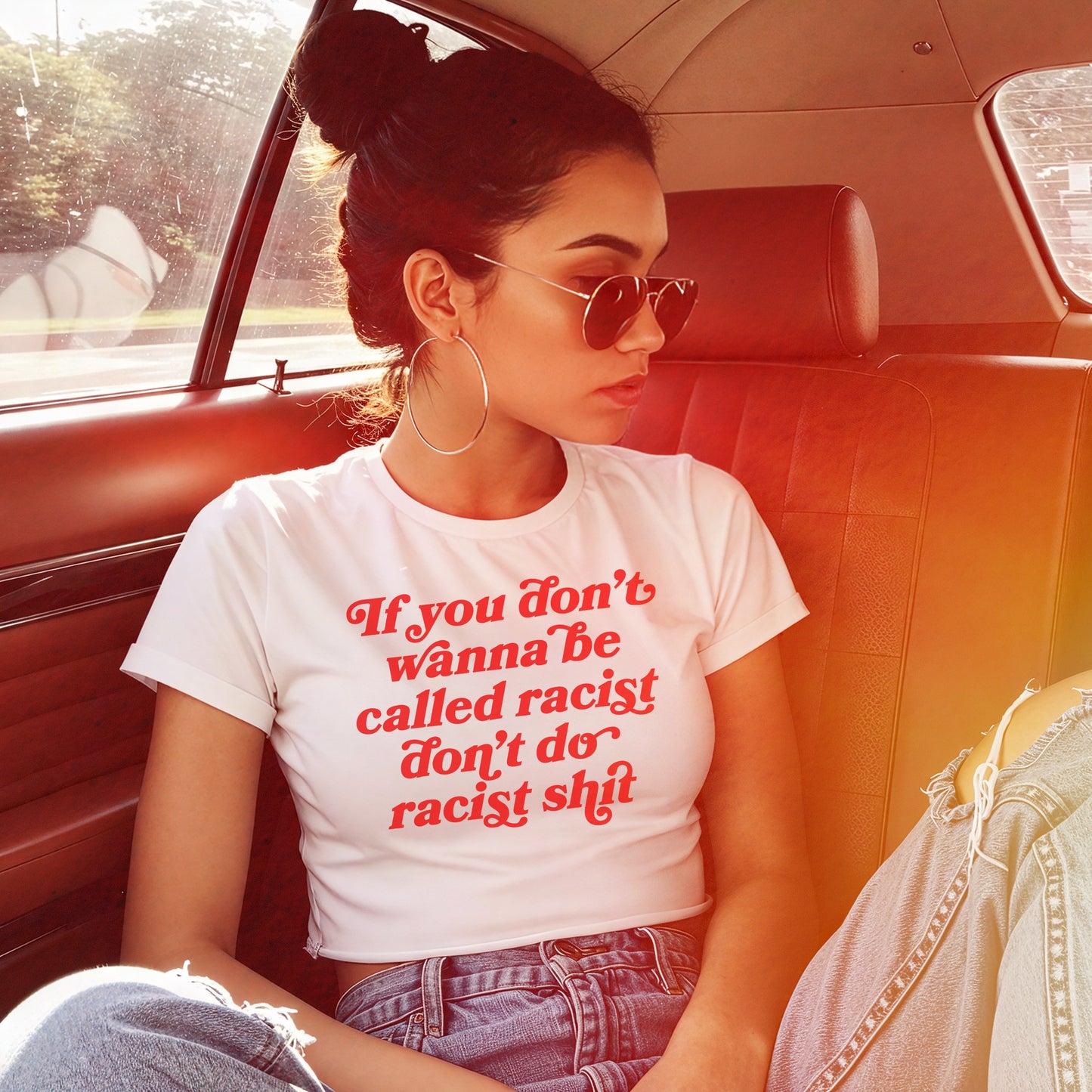 Anti-Racist Women's Baby Tee