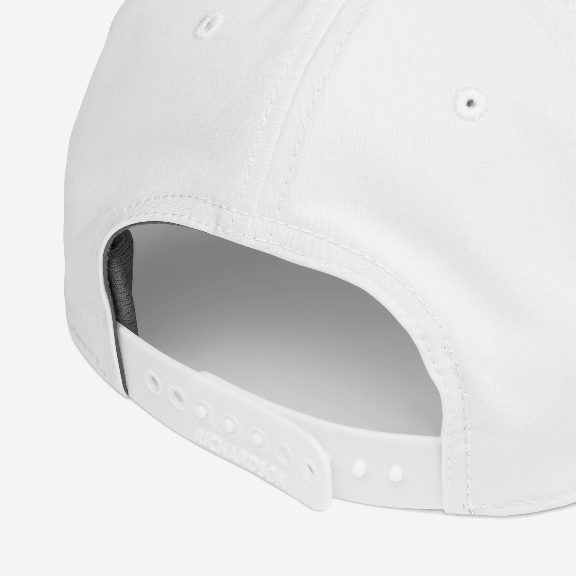 Anti-Racist Hat showcasing its adjustable snap-back strap with RICHARDSON branding, perfect for expressing a bold message against racism. Ideal for those making powerful statements through their headwear.