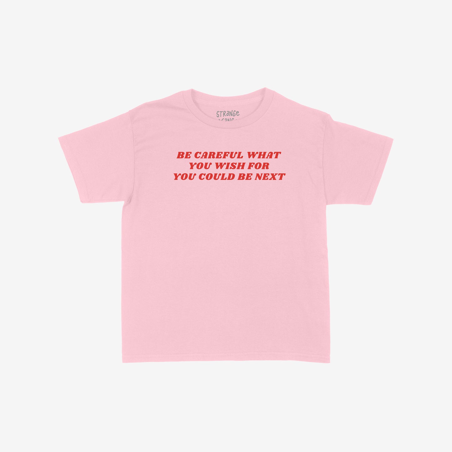 Be Careful Women's Baby Tee by EGOPROOF