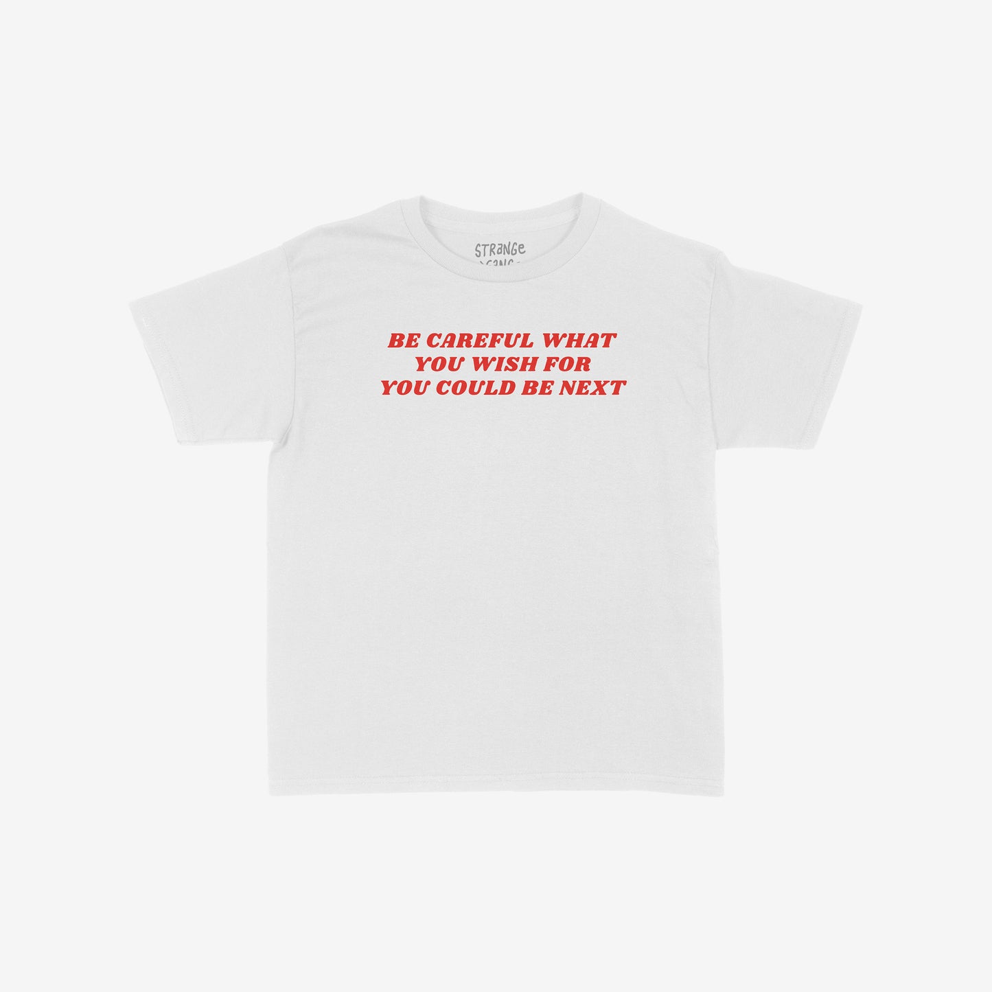 Be Careful Women's Baby Tee by EGOPROOF