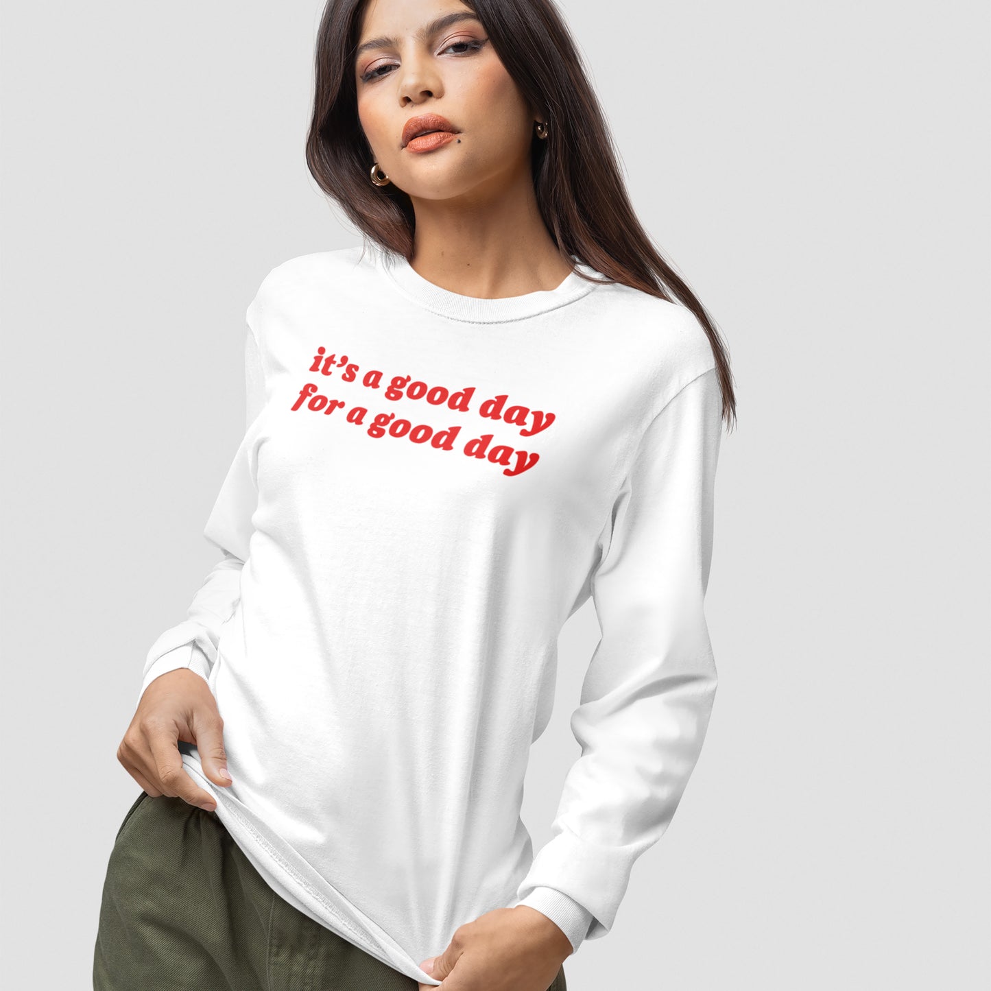 Good Day Long Sleeve T-shirt by EGOPROOF