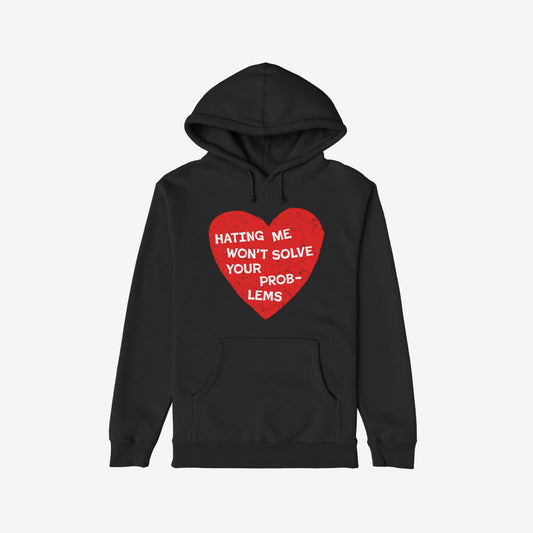 No Hate Hoodie Black by EGOPROOF