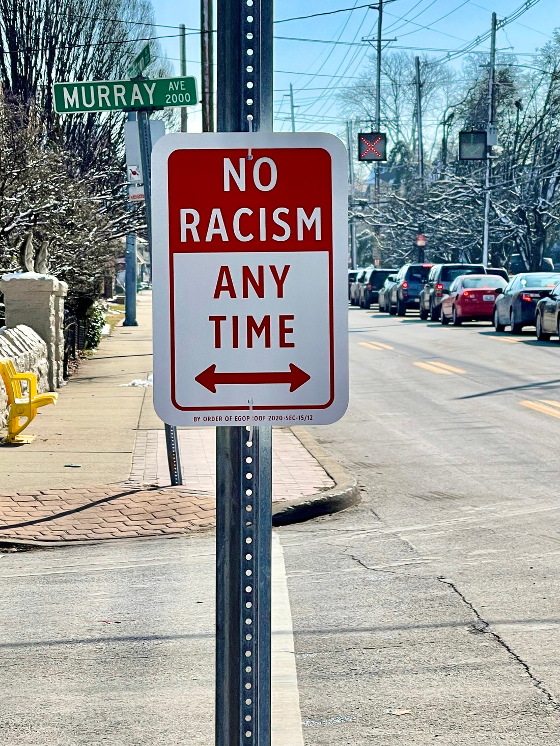 No Racism Any Time (Louisville, KY) by EGOPROOF