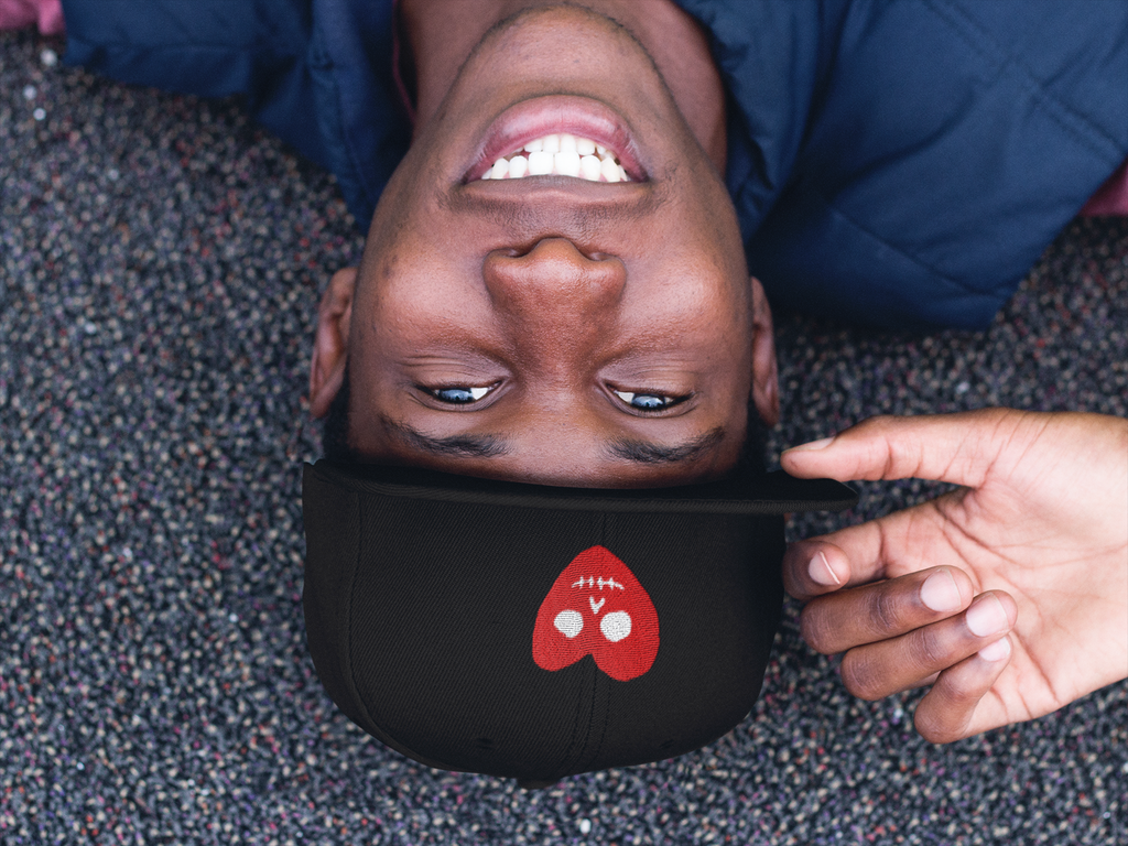 "Love Skull" Snapback Hat by EGOPROOF