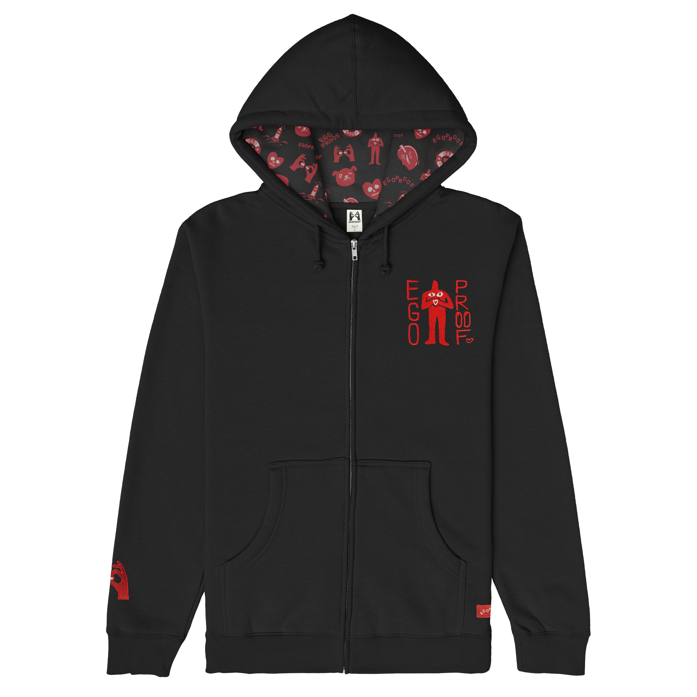 Amigos Zip Hoodie by EGOPROOF