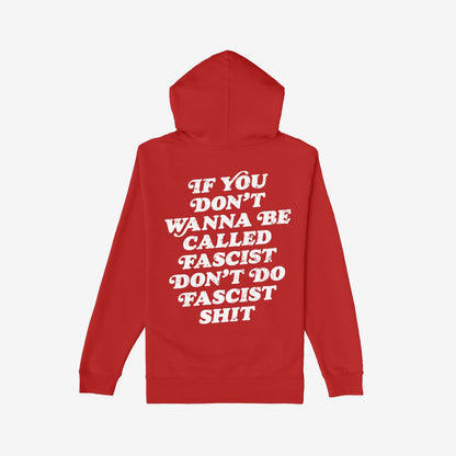 Anti-Fascist Hoodie & Sweatshirt features a bold back slogan advocating against fascism, complementing a front chest print. Ideal for expressing conviction and standing against oppression.