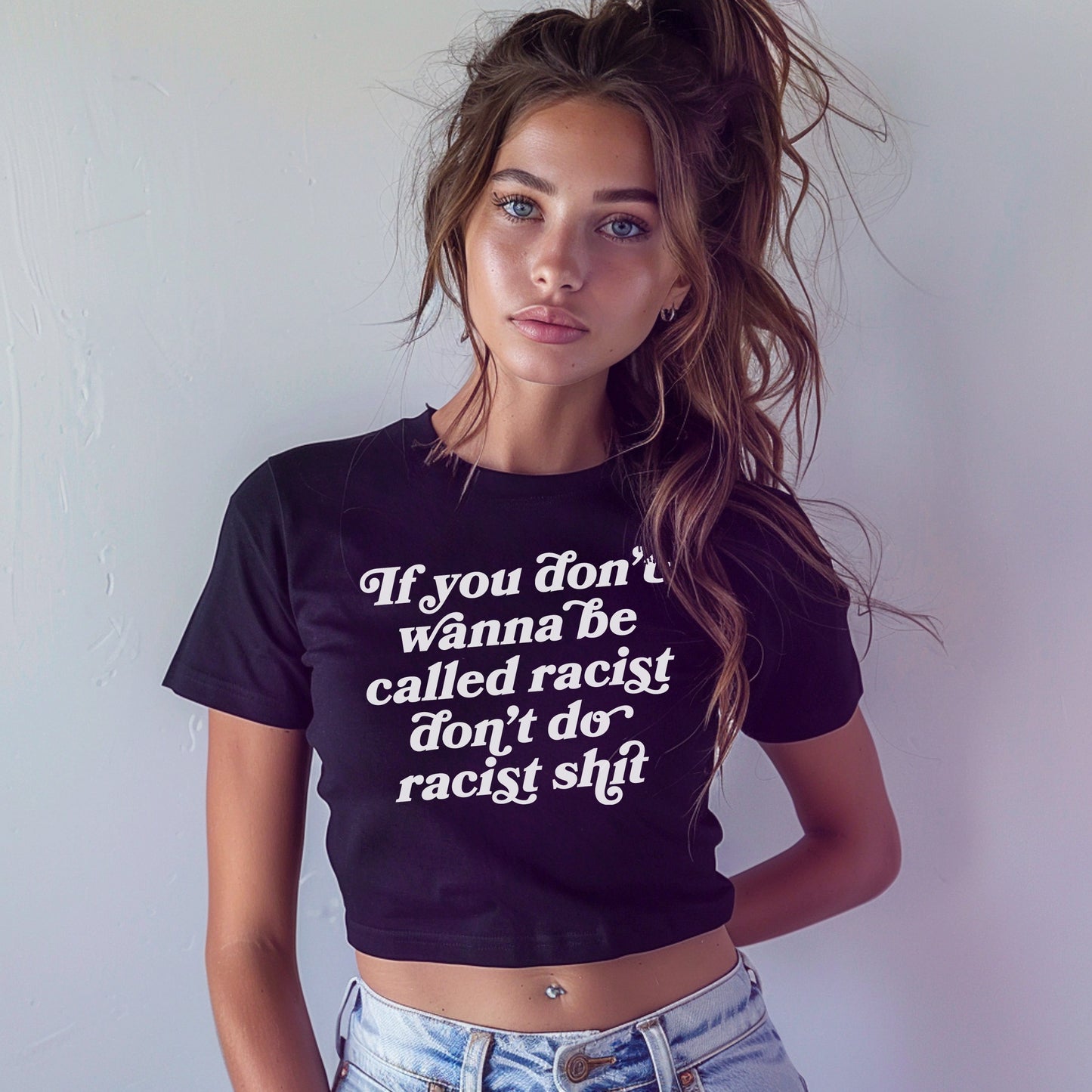 Anti-Racist Women's Baby Tee
