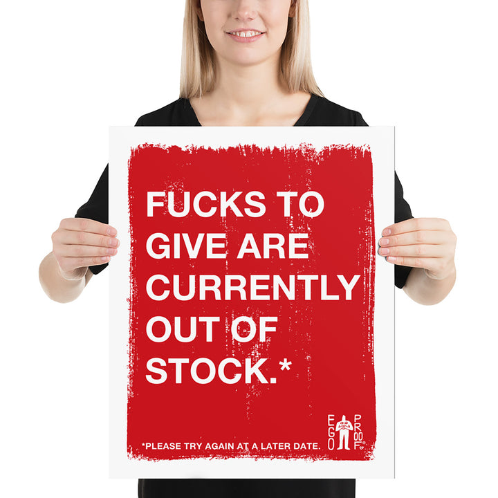 Fucks To Give Giclée Print