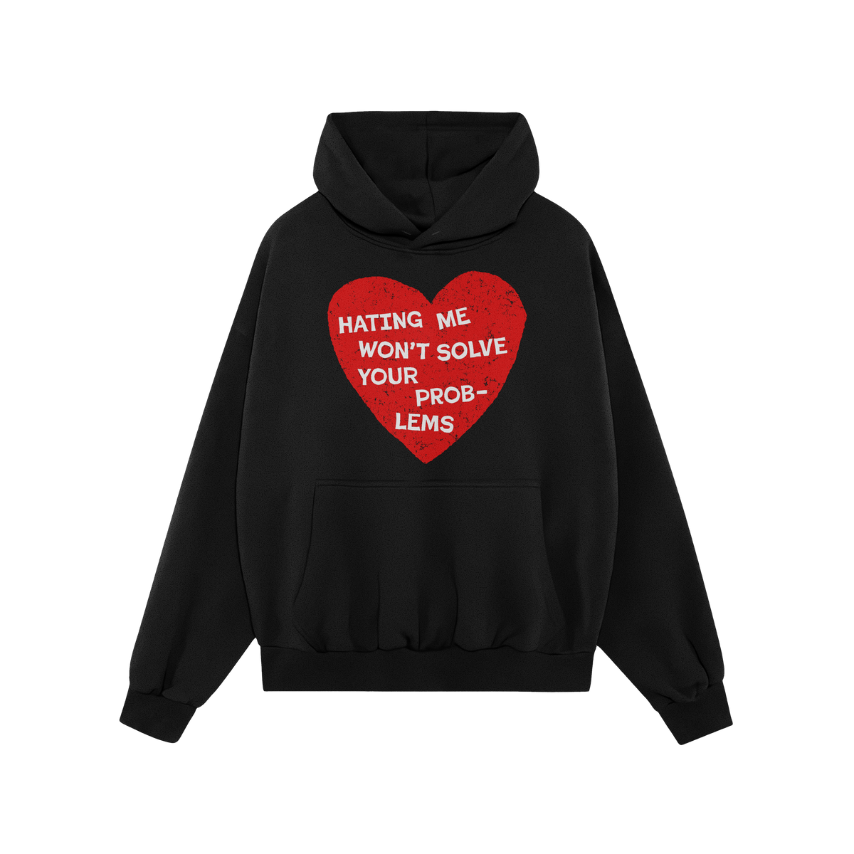 No Hate Hoodie Black by EGOPROOF