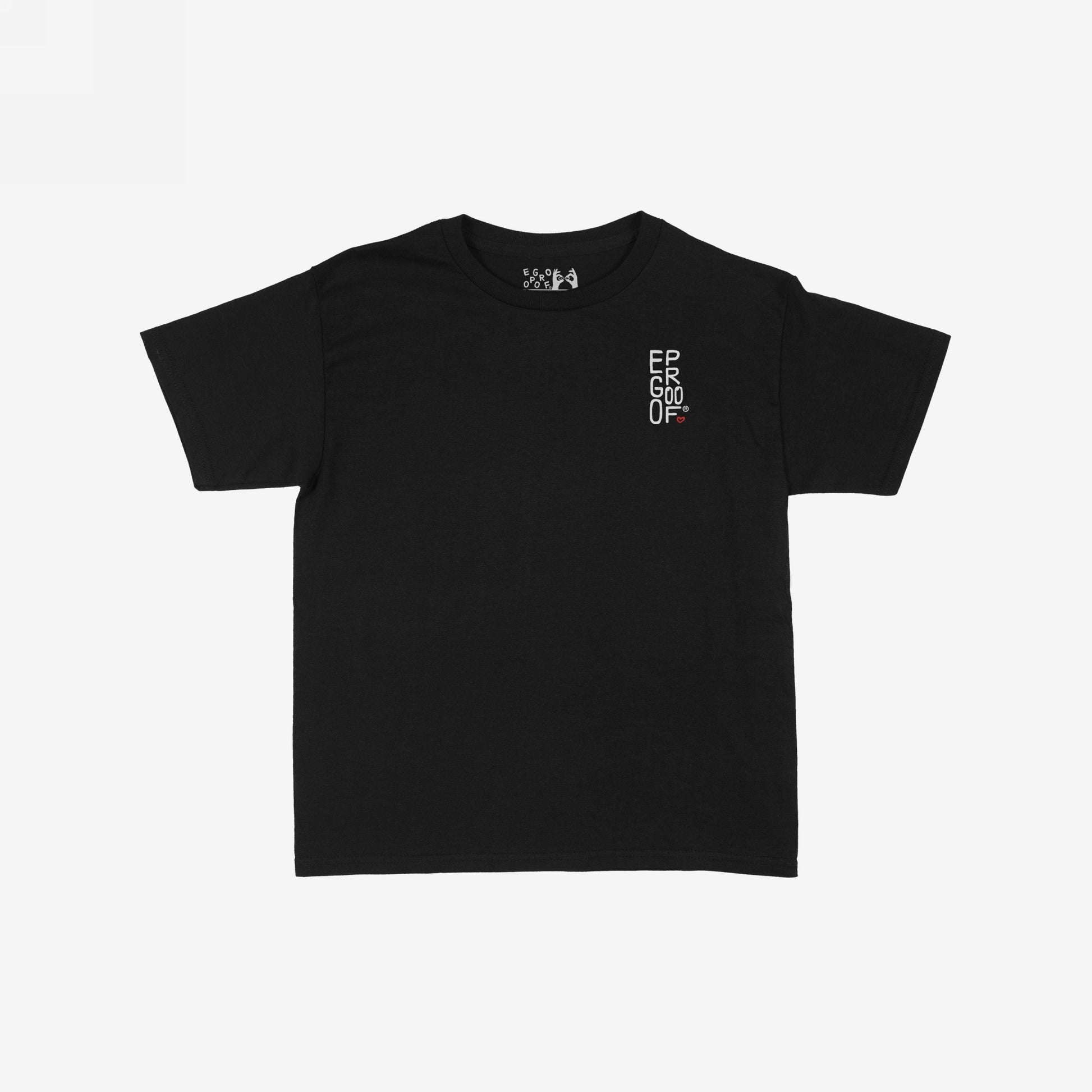 Make Art Every Day Women's Baby Tee in black with minimal white text on front, vintage-inspired cropped style for creative, artistic expression.