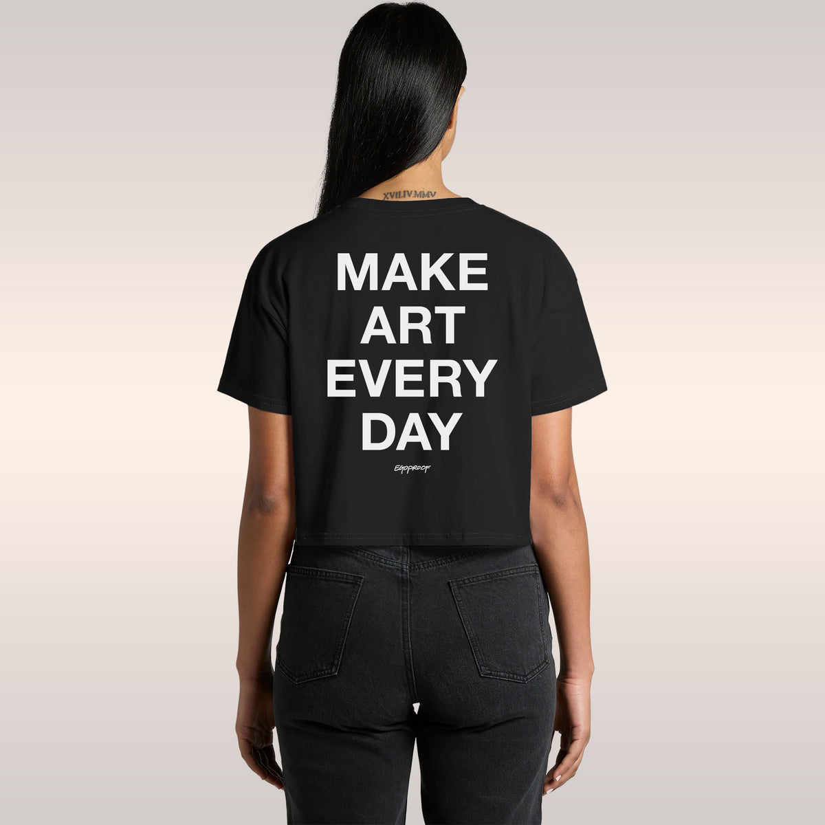 Make Art Every Day Crop Top