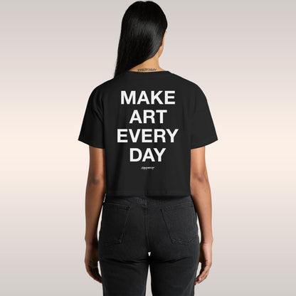 Make Art Every Day Crop Top